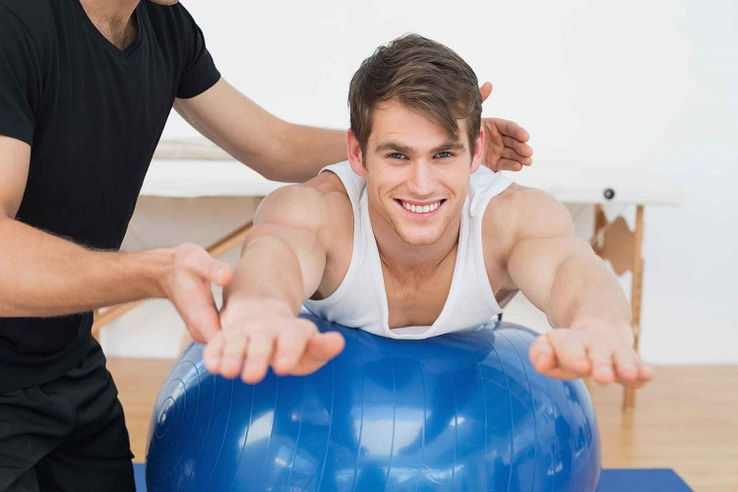 cvičení na fitball pro prostatitidu